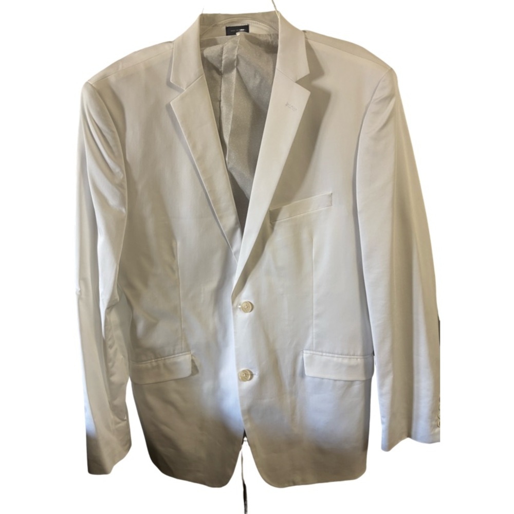 Madison Modern Fit Mens Suit Jacket Sport Coat Blazer Sz US 42R White